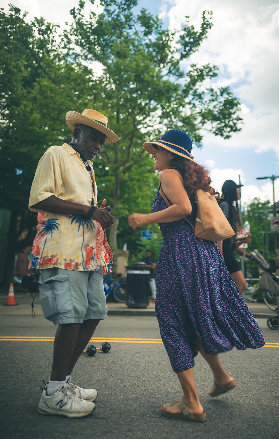 Folks at a Hyde Park Open Streets event