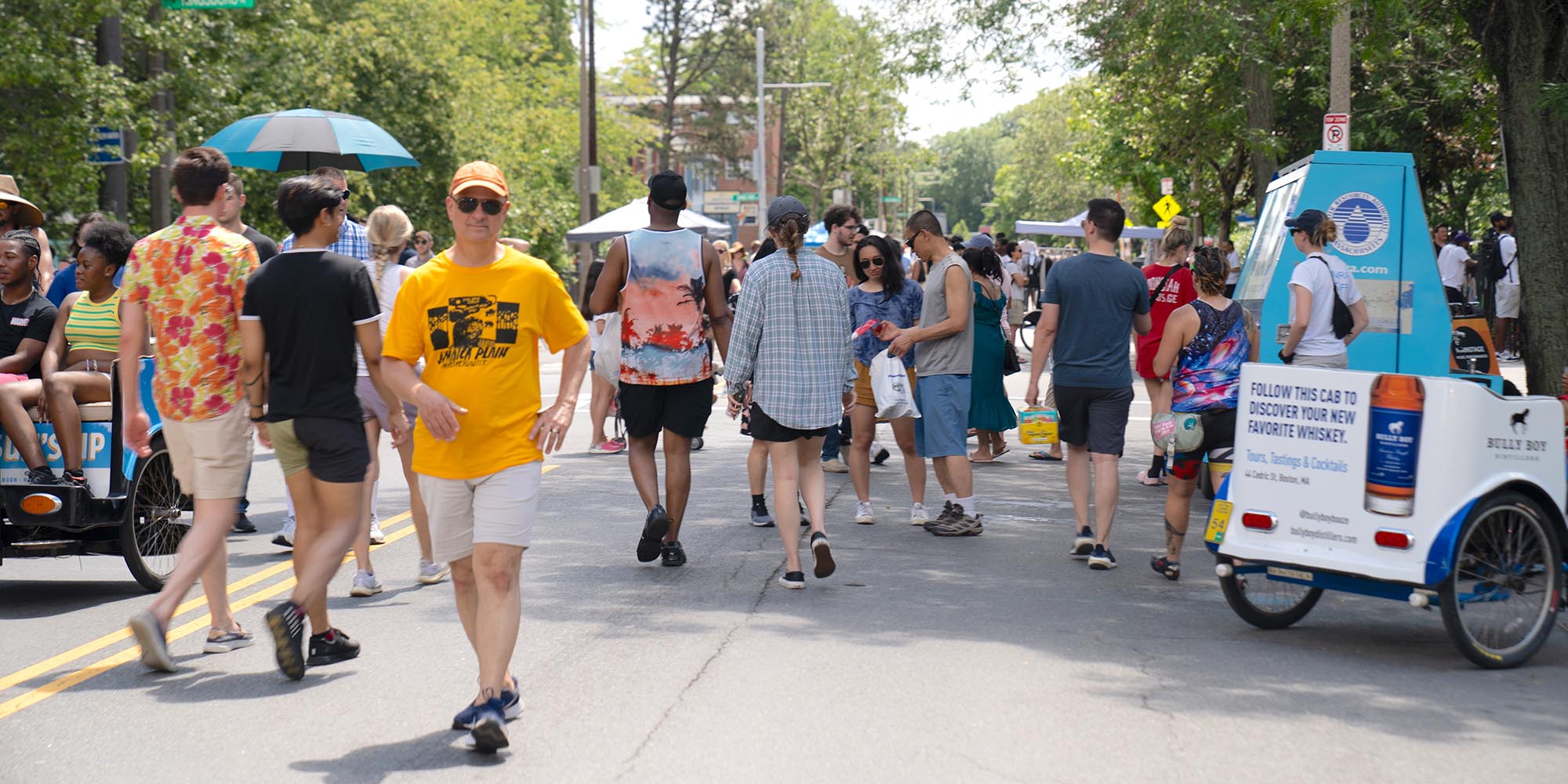 Folks at a Hyde Park Open Streets event