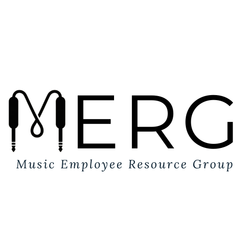 Image of two wires looped together to form an 'M' for the Music Employee Resource Group logo