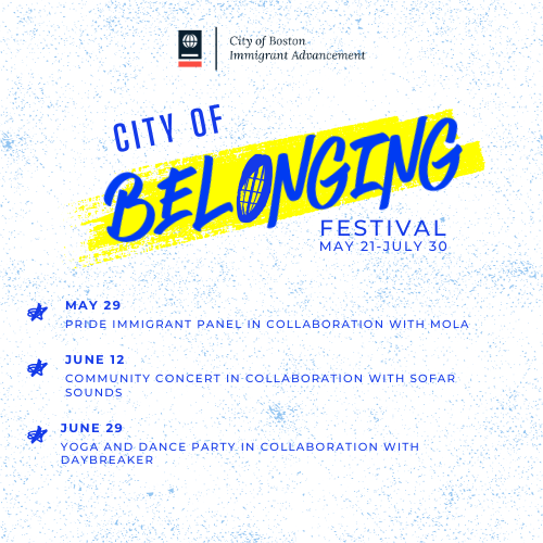 City of Belonging Festival Schedule
