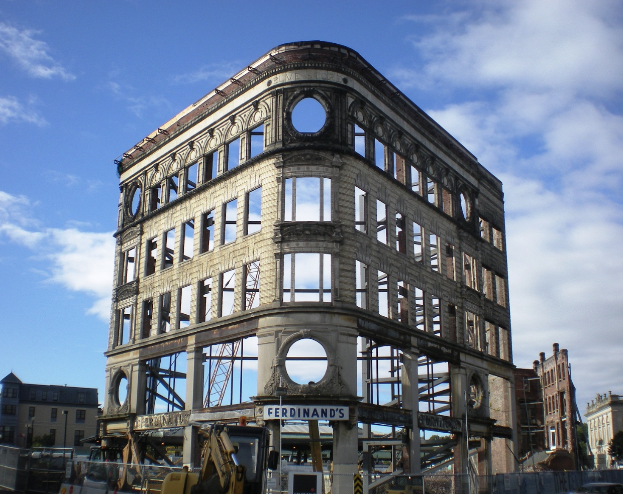 Ferdinand’s facade during the early preparation phase of the construction of the Bruce C. Bolling Municipal Building.