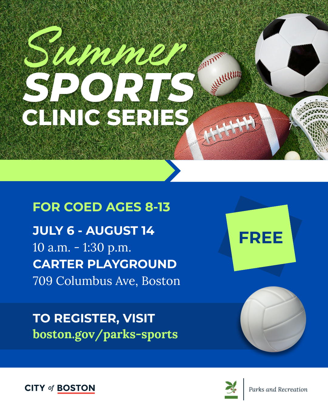 Summer Sports Clinics Flyer 2026
