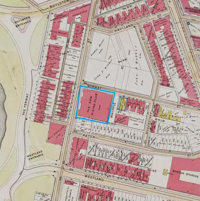 Historic Map showing New Boston Riding Club. Source: Mapjunction.com