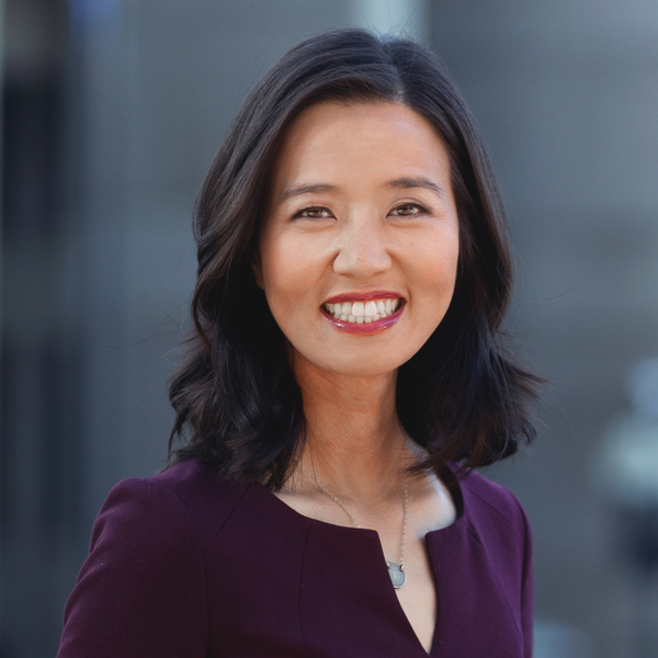 A headshot of Mayor Michelle Wu smiling.