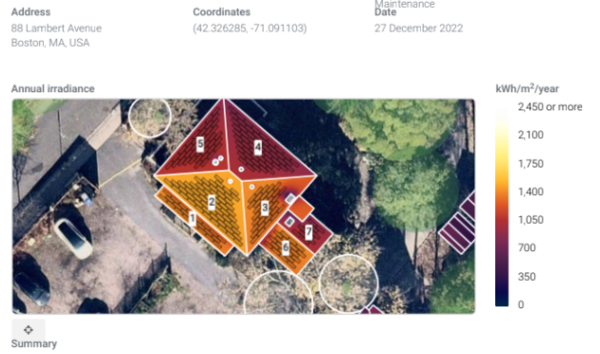 Solar array plan on 88 Lambert