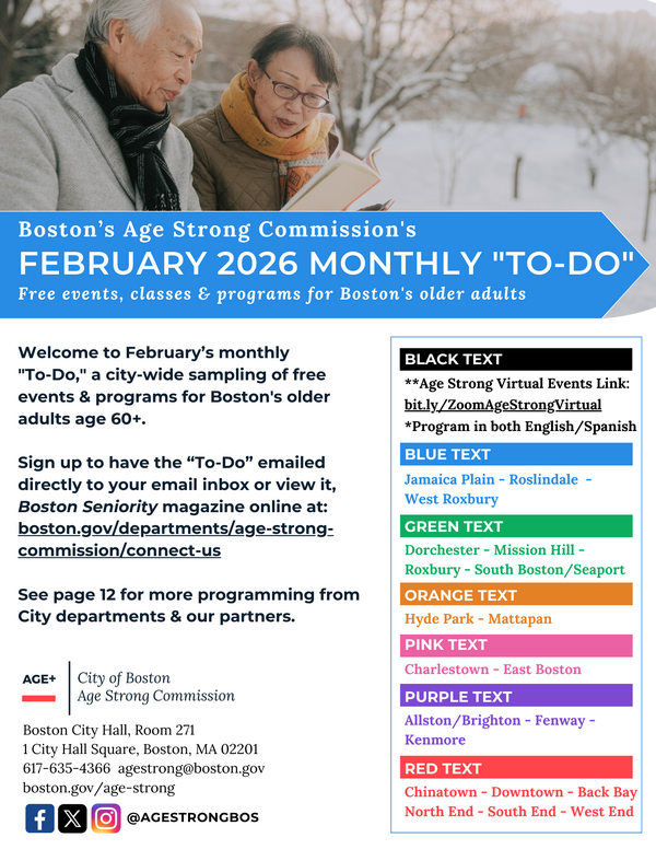 Age Strong 2026 February To-Do