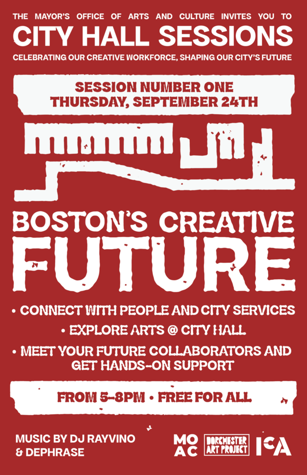 Flyer: City Hall Sessions #1: Boston's Creative Future