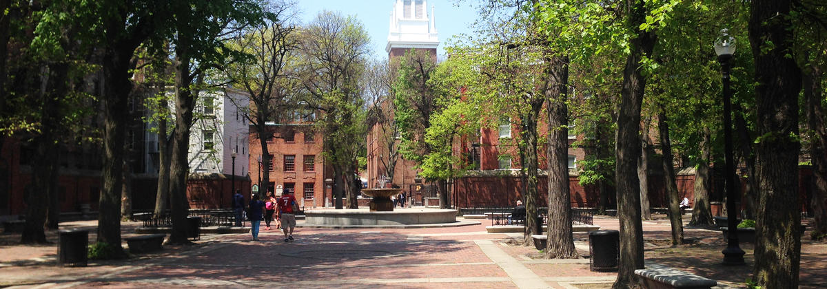 Image for a photo of paul revere mall in central boston
