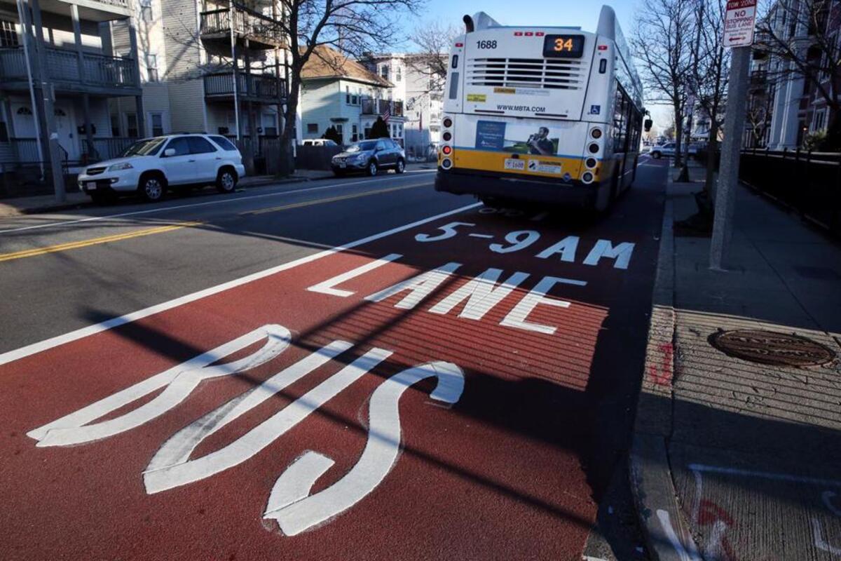 Image for roslindale bus lane