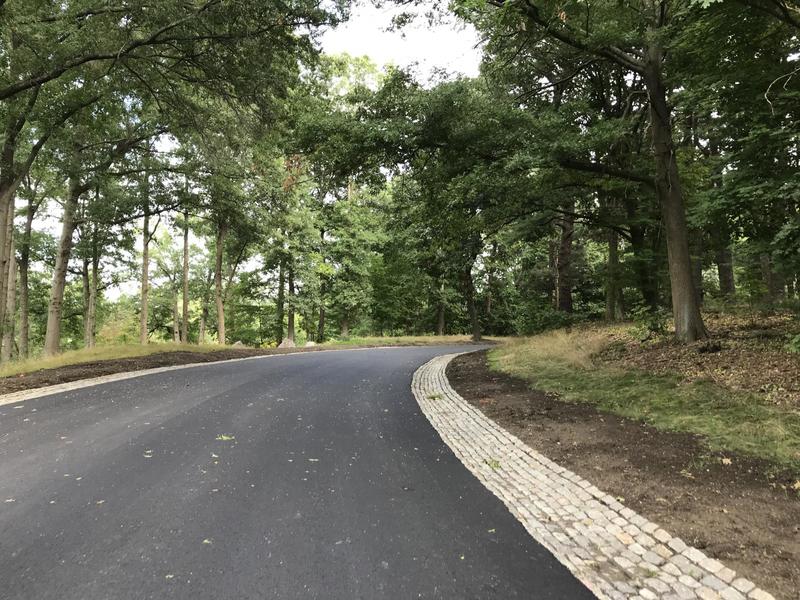 Franklin Park Restored Cobblestone Gutters