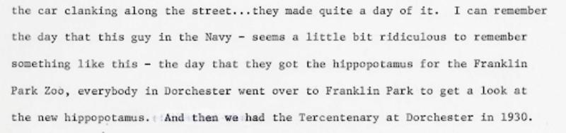 Dorchester Oral History 4