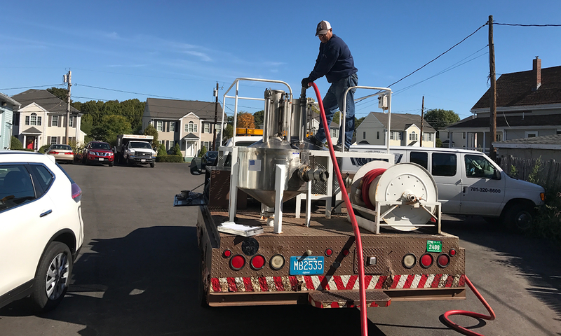 An oil truck in Boston