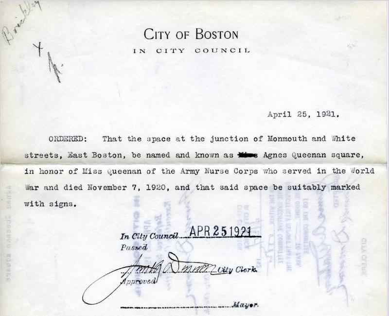 Agnes Queenan square,  City Council proceedings (0100.001)