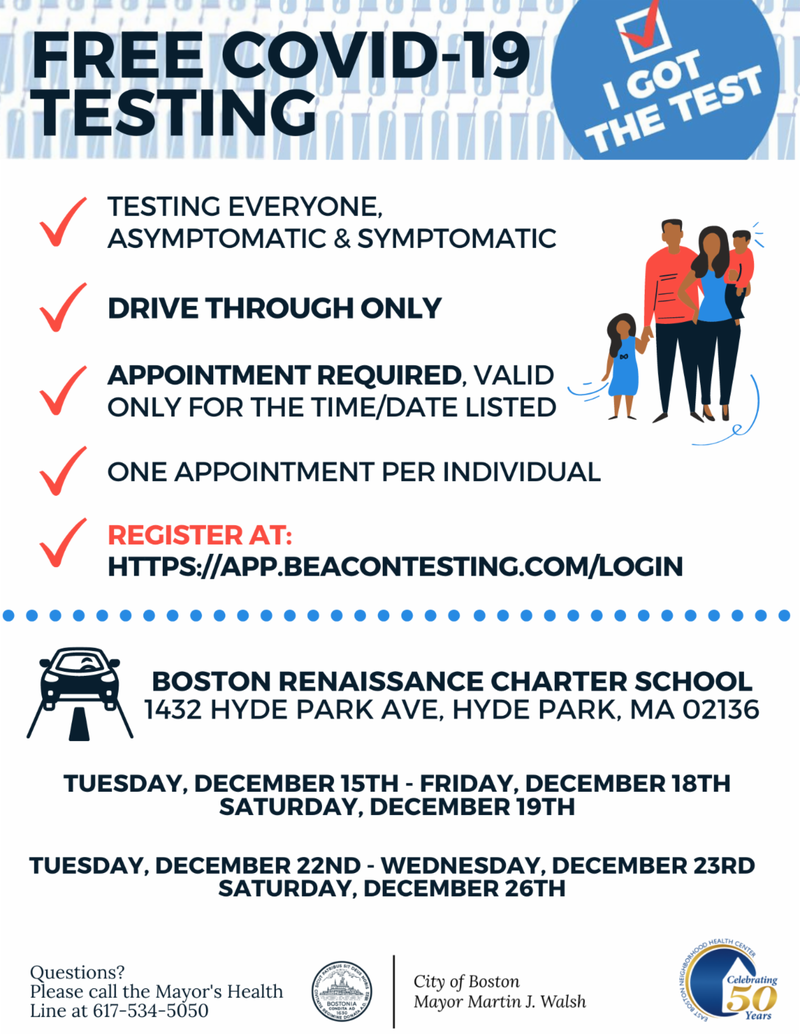 Free COVID-19 testing in Hyde Park