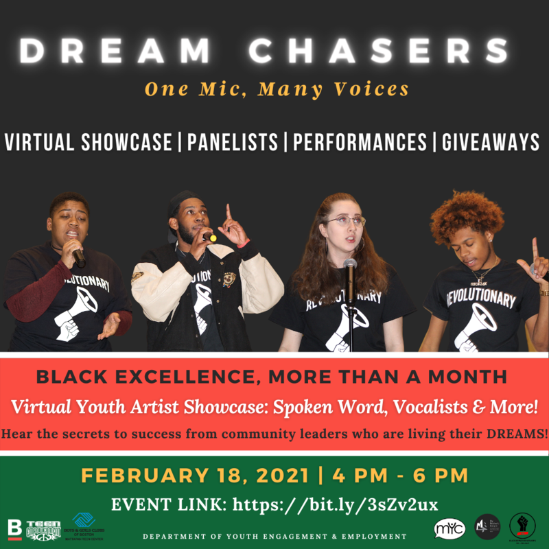 Dream Chasers 2021 flyer