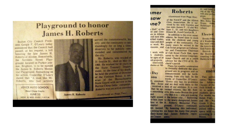 James Roberts newspaper article
