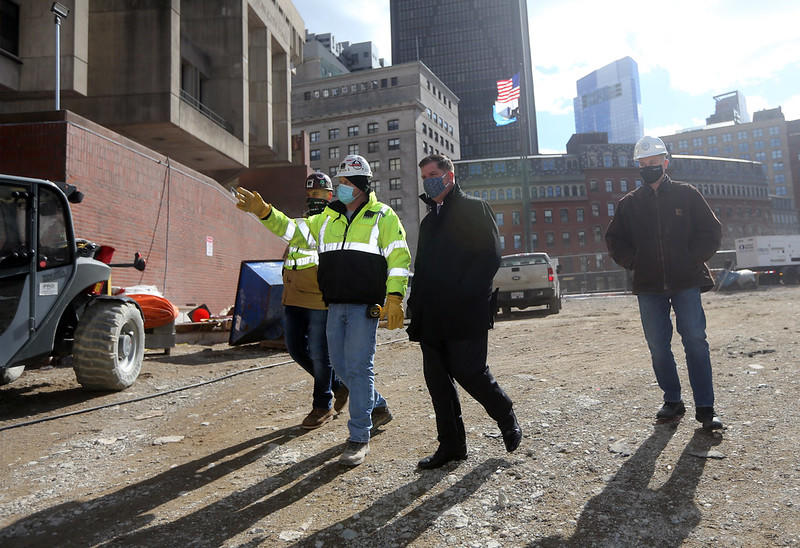 City Hall Plaza Construction