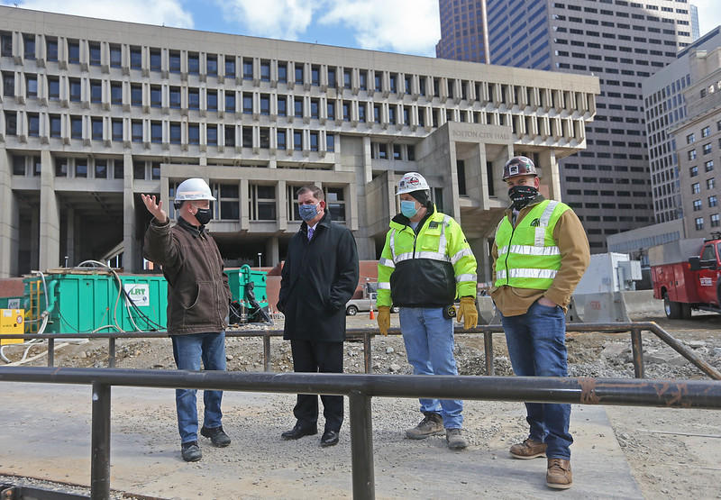 City Hall Plaza Construction