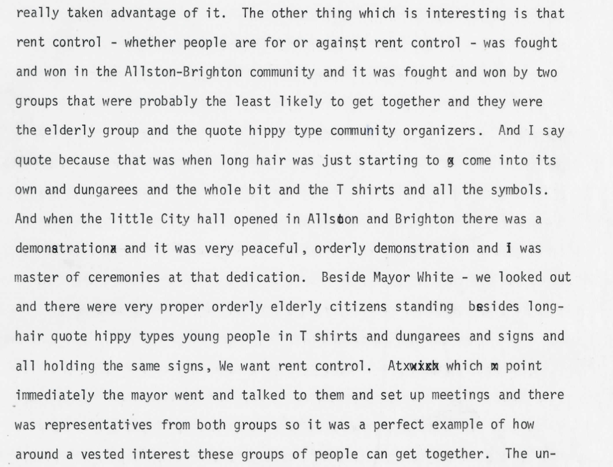 Brighton Oral History 1