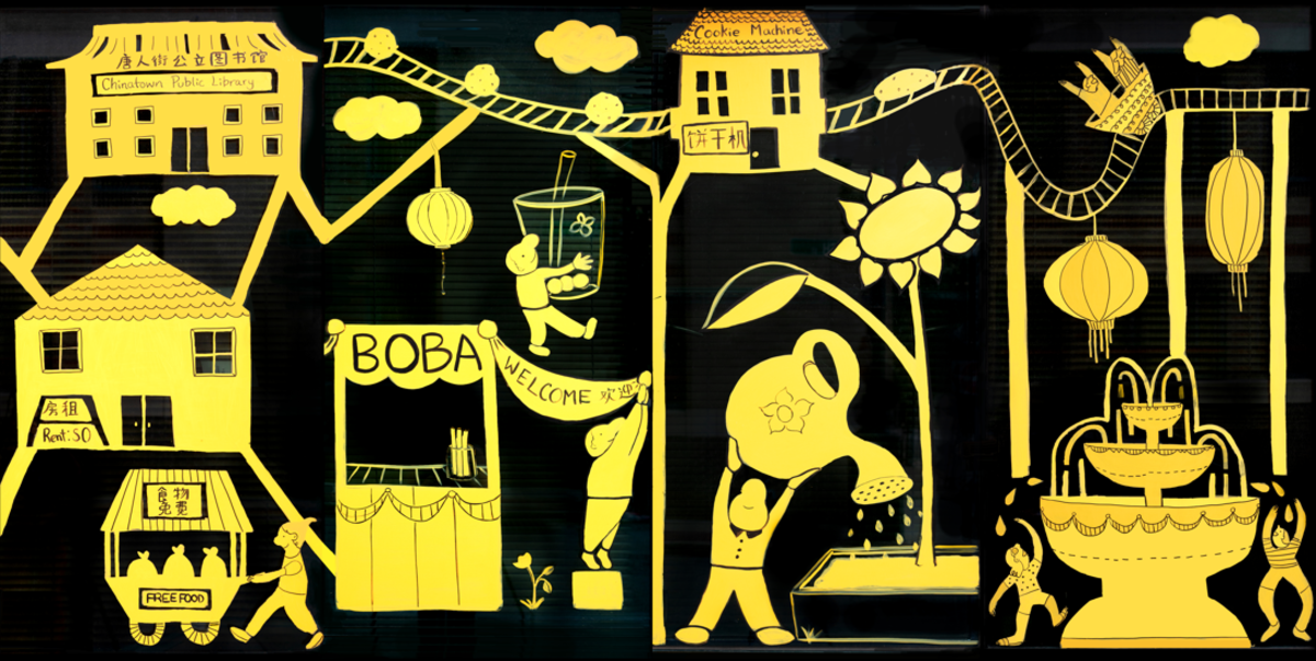 Lily and Crystal mural