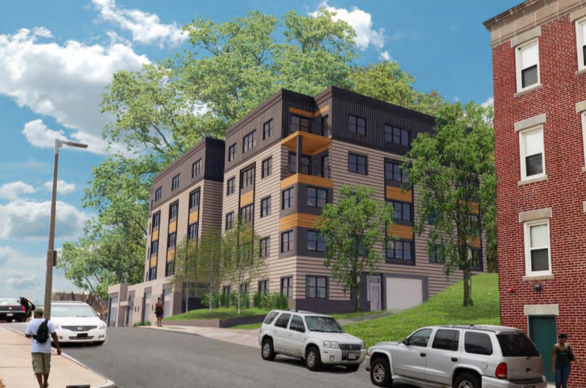 A rendering of the Fountain Hill project.