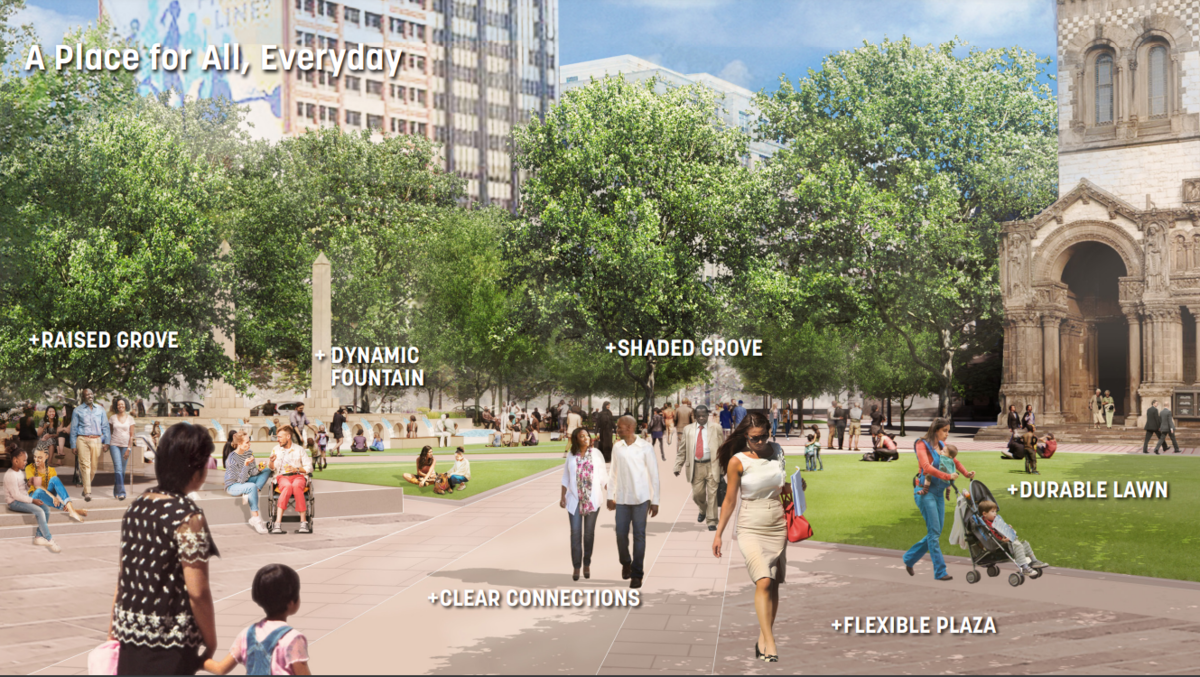 Copley Square revitalization rendering
