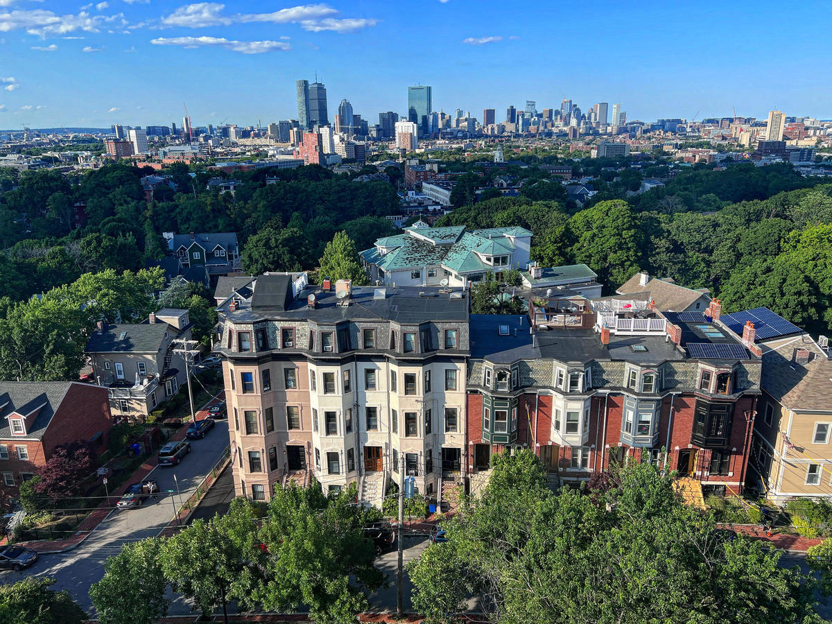 Highland Park and the Boston skyline