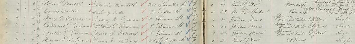 Women's Voter Register, Ward Book 1, Volume 97