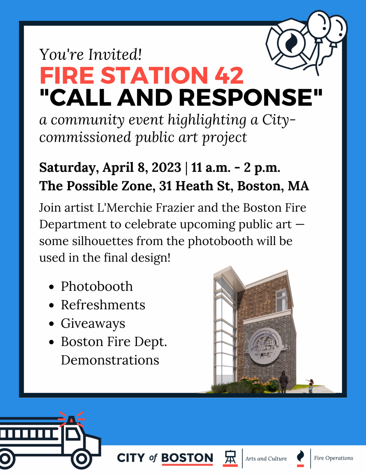 Call and response event flyer