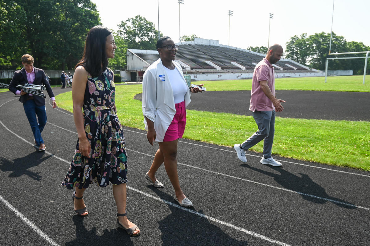 Chief Millor and Mayor at White Stadium 