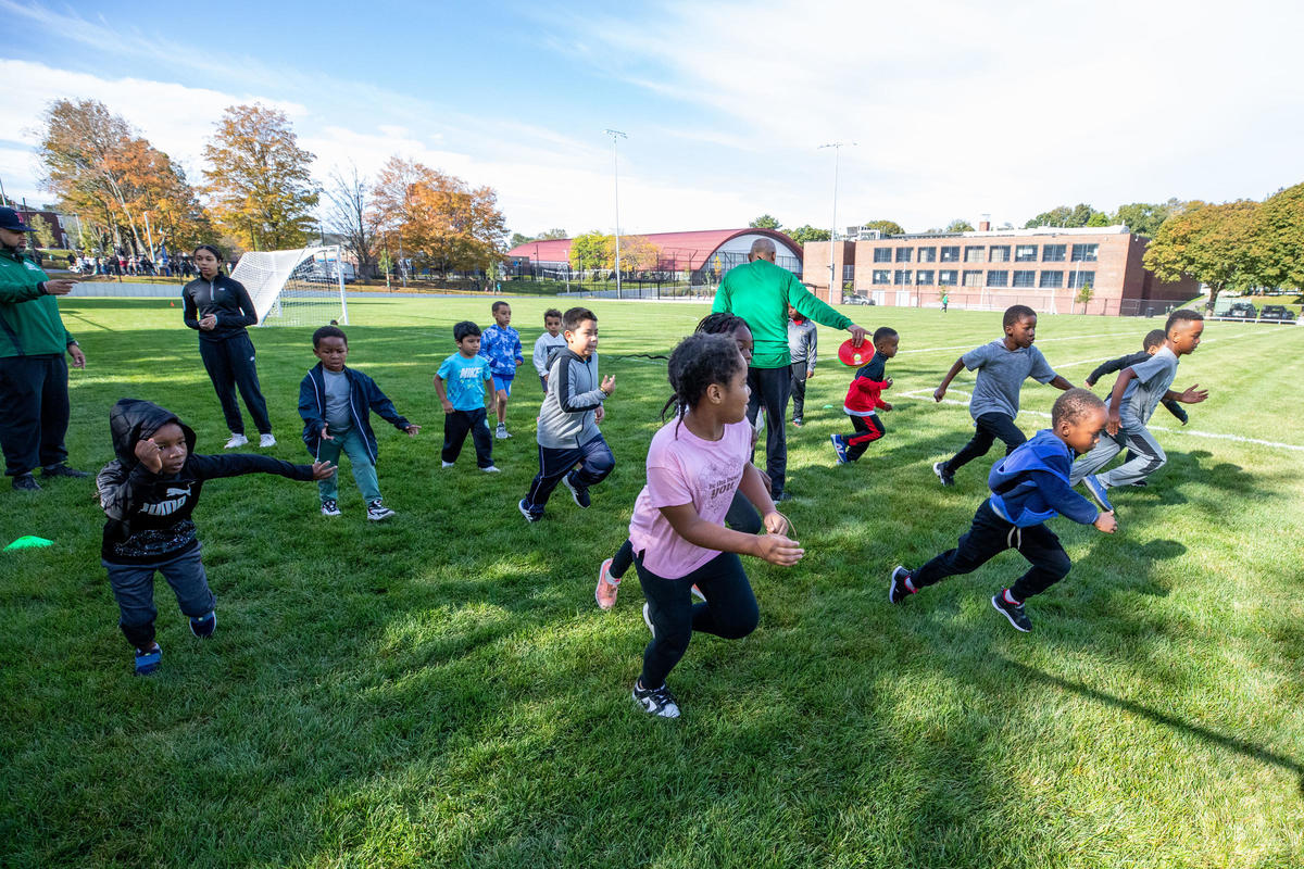 Children Running in the Field at Malcolm X Park 