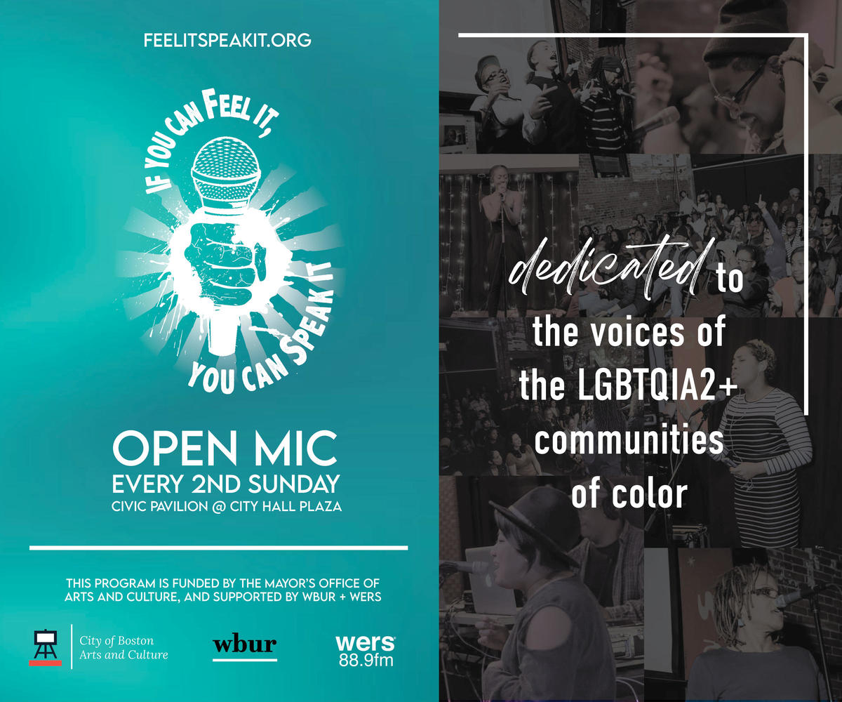 "If you can feel it you can speak it" flier