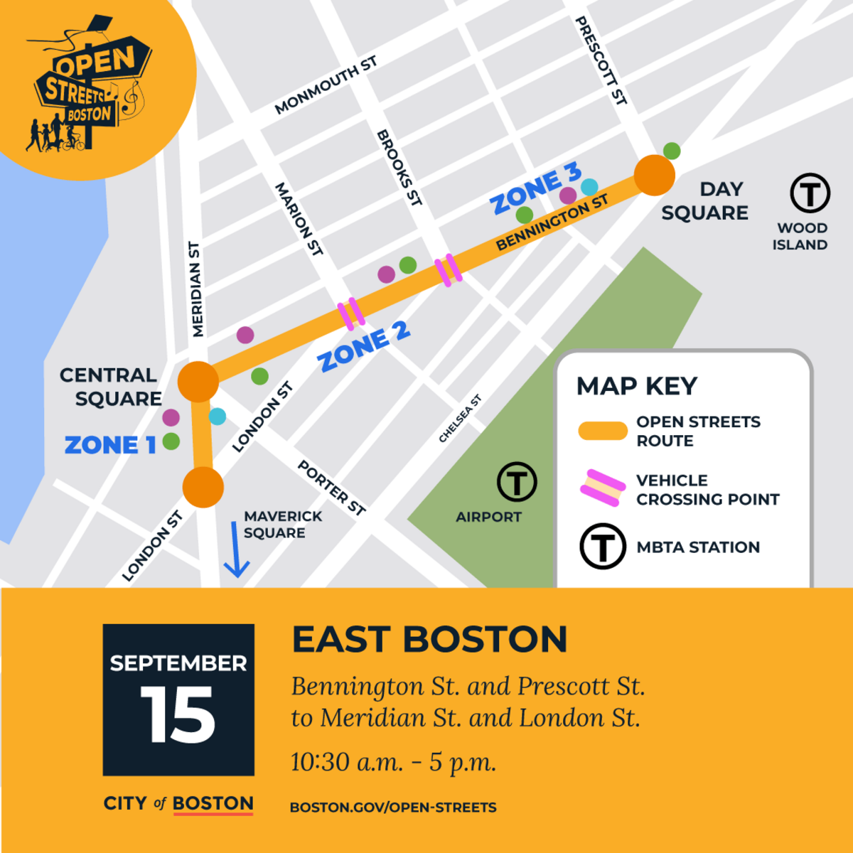 East Boston Route map 