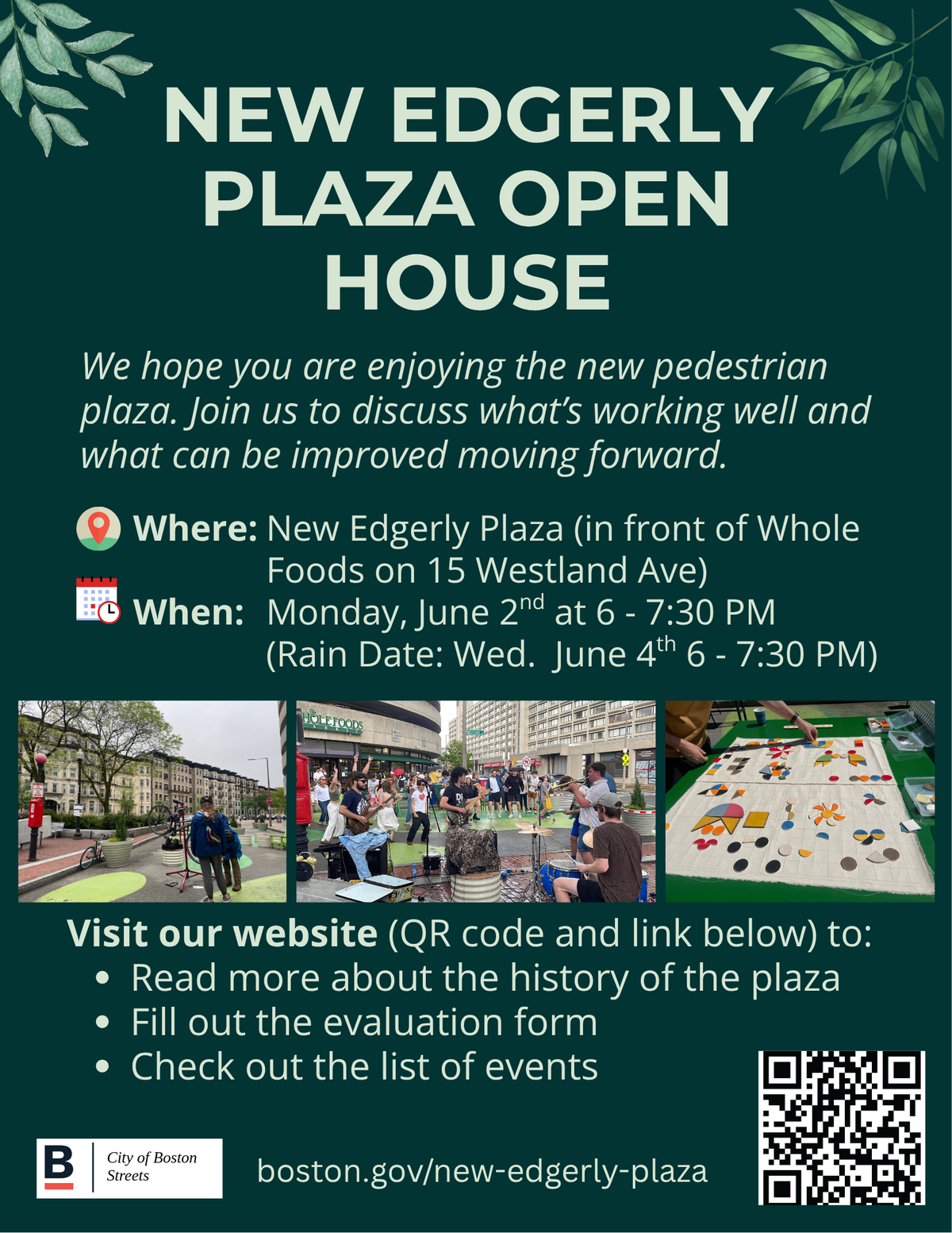 New Edgerly plaza open house