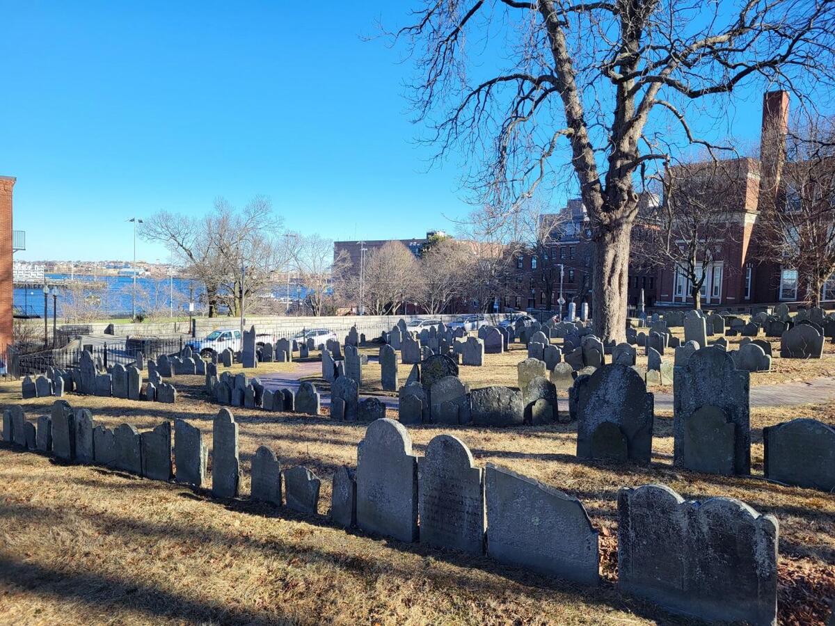 Copp's Hill Bury Ground before and after photos