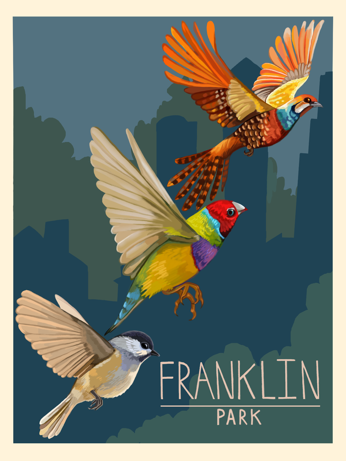 Stella Shippy,&nbsp;“Birds of Franklin Park” - Emerging Artist Award