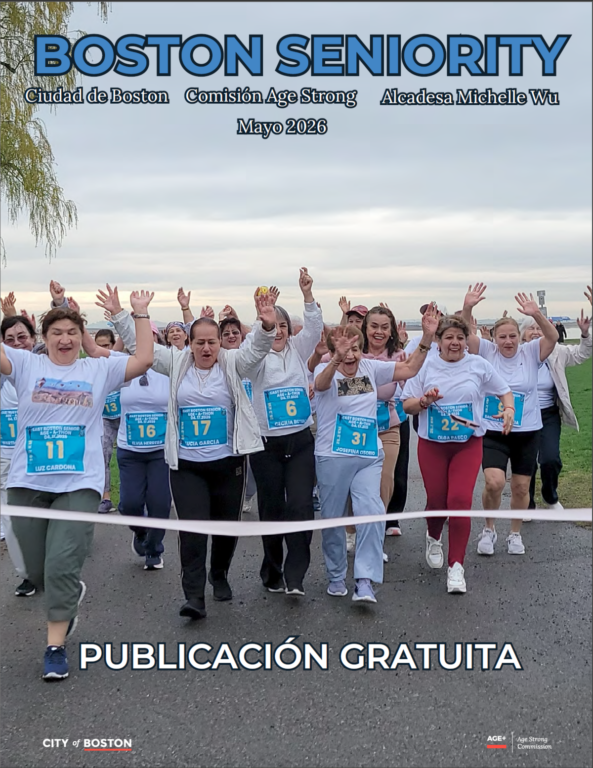 Front Page of Age Strong's May 2026 Spanish Boston Seniority Magazine