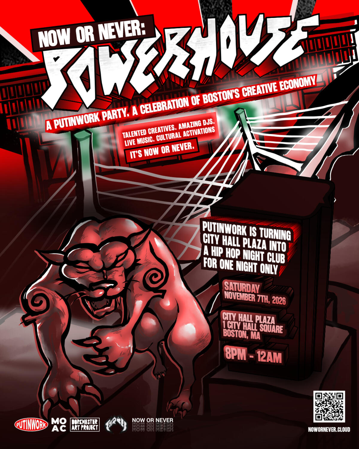 NOW OR NEVER: POWERHOUSE Flyer