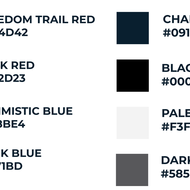 Image for colors from the new boston gov color palette 