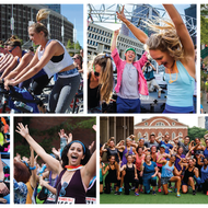 People participating in fitness activities for Boston Social Fitness Festival