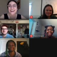 Boston Artists-in-Residence during virtual meeting