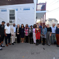 Mayor Michelle Wu attends the Housing Acquisition Milestone Event in Dorchester. (Mayor’s Office Photo by John Wilcox)