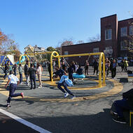 Students play at Chittick Schoolyard