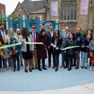 The celebration marks a $2.4 million investment in the park, including colorful new play equipment, updated sport courts, improved lighting, and enhanced site drainage. 