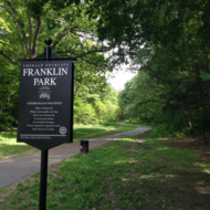 image of a park with a sign reading 'franklin park'