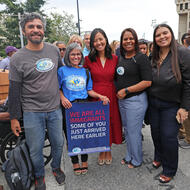 Mayor Michelle Wu hosts a press conference at City Hall Plaza regarding the response to a letter from the Department of Justice.