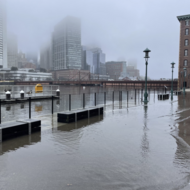 Flooding in seaport