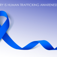 National Human Trafficking Prevention Month Blue Ribbon