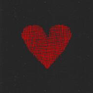 Red heart in black box