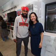 press conference at The Base regarding state funding to help address the ongoing efforts in the area of Massachusetts Avenue and Melnea Cass Boulevard.